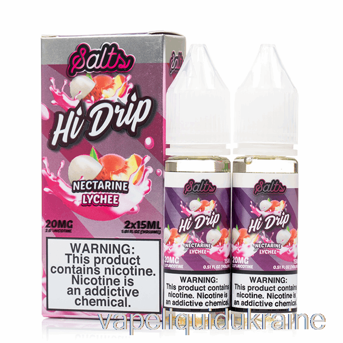 Vape Ukraine Nectarine Lychee - Hi-Drip SALTS - 30mL 20mg